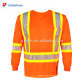 bon marché 100% polyester respirant polo t-shirt fluorescent t chemise de sécurité de vêtements de travail à manches courtes